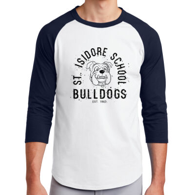 ADULT - 3/4 RAGLAN SLEEVE TSHIRT - (DST-N-BK) Thumbnail