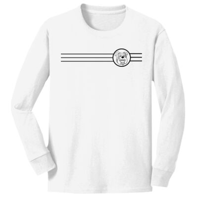 YOUTH - LONG SLEEVE - TSHIRT - (S-S-MC-PB ) - STRIPE ALSO ON SLEEVE Thumbnail