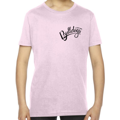 YOUTH - SHORT  SLEEVE  - FINE JERSEY T SHIRT -  (C-DMD-BK) Thumbnail